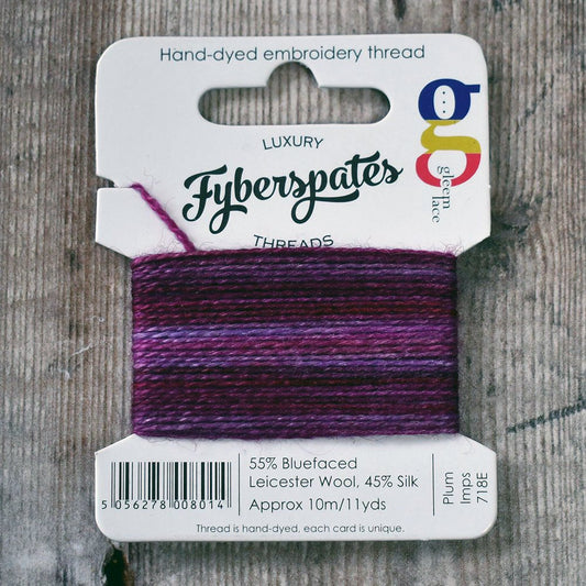 Hand-Dyed Thread: Plum Imps 718E