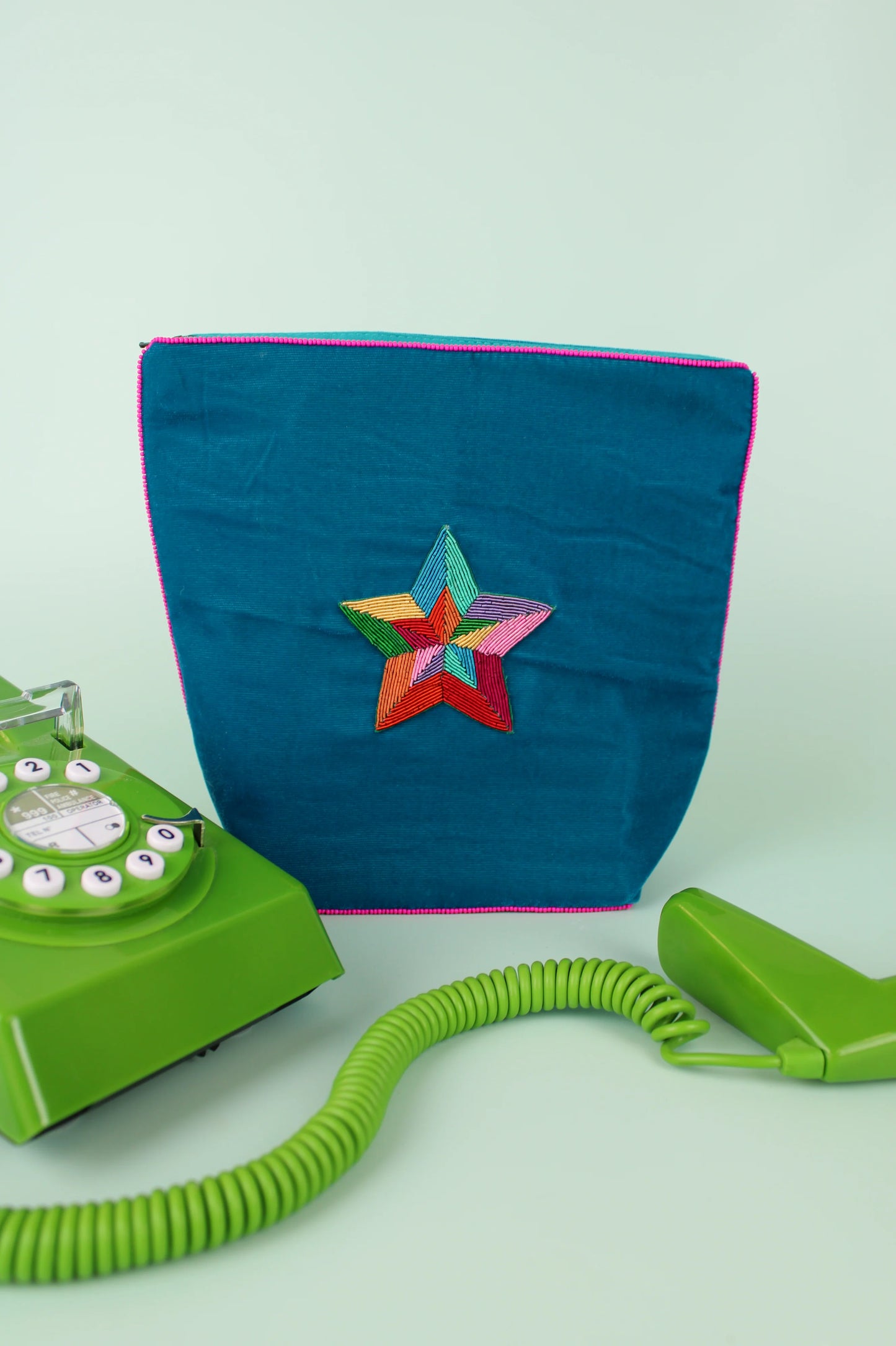 Rainbow Star Teal Bag (Large)