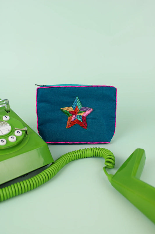 Rainbow Star Teal Bag (Small)